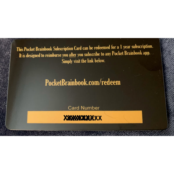 PocketBrainBook Annual Subscription